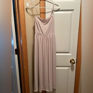 Aritzia Babaton Pale Pink Midi Dress